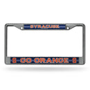 Jeep License Plate Frame Syracuse Bling Chrome Frame