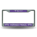 Jeep License Plate Frame TCU Bling Chrome Frame