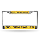 FCL Chrome Laser License Frame Ford License Plate Frame Southern Mississippi Laser Chrome Frame RICO