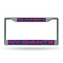 FCL Chrome Laser License Frame Honda License Plate Frame NY Giants "G Men" Laser Chrome Frame RICO