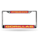 FCL Chrome Laser License Frame Mercedes Benz License Plate Frame Pittsburg State Chrome Laser Frame RICO