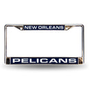 FCL Chrome Laser License Frame Porsche License Plate Frame New Orleans Pelicans Laser Chrome Frame RICO