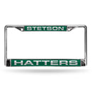 Mustang License Plate Frame Stetson University Laser Chrome Frame