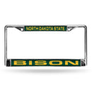 FCL Chrome Laser License Frame Toyota License Plate Frame North Dakota State Green Laser Chrome Frame RICO