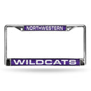 FCL Chrome Laser License Frame Toyota License Plate Frame Northwestern Purple Laser Chrome Frame RICO