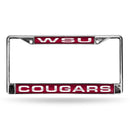 FCL Chrome Laser License Frame Toyota License Plate Frame Washington State Red Laser Chrome Frame RICO