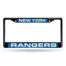 FCLB Laser License Frame (Black) Mercedes License Plate Frame New York Rangers Black Laser Chrome Frame RICO