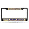 FCLB Laser License Frame (Black) Subaru License Plate Frame Washington Black Laser Chrome Frame RICO