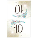 Feather Whimsy Folded Table Numbers Numbers 1-12 Purple (Pack of 12)-Table Planning Accessories-Chocolate Brown-13-24-JadeMoghul Inc.