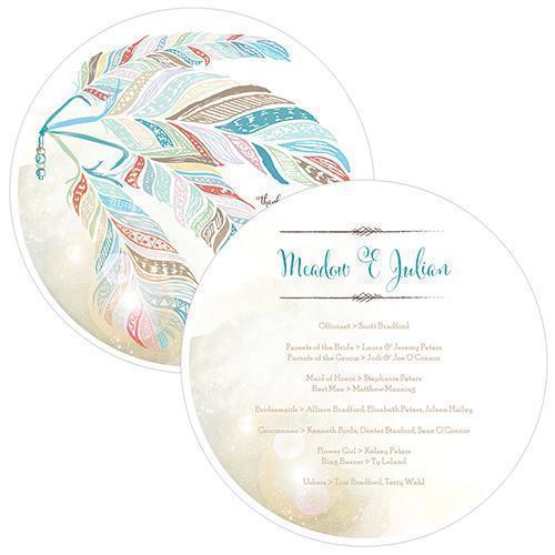 Feather Whimsy Personalized Hand Fan Sea Blue (Pack of 1)-Wedding Parasols Umbrellas & Fans-Sea Blue-JadeMoghul Inc.