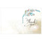 Feather Whimsy Thank You Card With Fold Sea Blue (Pack of 1)-Weddingstar-Sea Blue-JadeMoghul Inc.