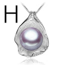 FENASY charm Shell design Pearl Jewelry,Pearl Necklace Pendant,925 sterling silver jewelry ,fashion necklaces for women 2018 new-Purple-JadeMoghul Inc.