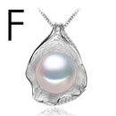 FENASY charm Shell design Pearl Jewelry,Pearl Necklace Pendant,925 sterling silver jewelry ,fashion necklaces for women 2018 new-Silver-JadeMoghul Inc.