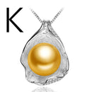 FENASY charm Shell design Pearl Jewelry,Pearl Necklace Pendant,925 sterling silver jewelry ,fashion necklaces for women 2018 new-Yellow-JadeMoghul Inc.