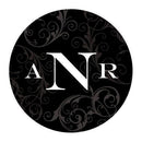 Filigree Monogram Sticker Indigo Blue (Pack of 1)-Wedding Favor Stationery-Mocha Mousse-JadeMoghul Inc.