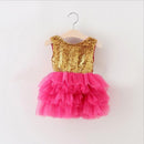 First Communion Baptism Birthday Baby Dresses for 1 2 years Infant Toddler Newborn Clothes Tutu Sequins Summer Dresses for Girls-Rose-10-12 months-JadeMoghul Inc.