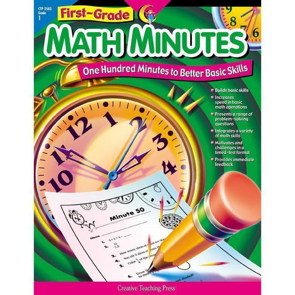 FIRST-GR MATH MINUTES-Learning Materials-JadeMoghul Inc.