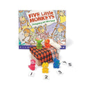 FIVE LITTLE MONKEYS JUMPING ON-Learning Materials-JadeMoghul Inc.