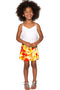 Flaming Hibiscus Aria A-Line Skirt - Girls-Flaming Hibiscus-6-Orange/Yellow-JadeMoghul Inc.