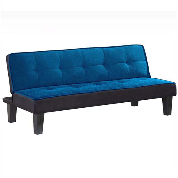 Flannel Fabric Adjustable Sofa, Blue-Sofas-Blue-Upholstery-JadeMoghul Inc.