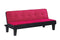Flannel Fabric Adjustable Sofa, Pink-Sofas-Pink-Upholstery-JadeMoghul Inc.