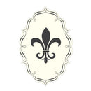 Fleur De Lis Diecut Sticker Berry (Pack of 1)-Wedding Favor Stationery-Chocolate Brown-JadeMoghul Inc.
