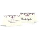 Fleur De Lis Place Card With Fold Berry (Pack of 1)-Table Planning Accessories-Chocolate Brown-JadeMoghul Inc.