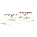 Fleur De Lis Place Card With Fold Berry (Pack of 1)-Table Planning Accessories-Putty Grey-JadeMoghul Inc.