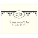 Fleur De Lis Rectangular Label Berry (Pack of 1)-Wedding Favor Stationery-Royal Blue-JadeMoghul Inc.