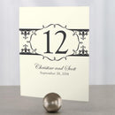 Fleur De Lis Table Number Numbers 85-96 Chocolate Brown (Pack of 12)-Table Planning Accessories-Putty Grey-25-36-JadeMoghul Inc.