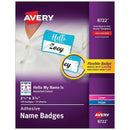 FLEXIBLE ADHESIVE NAME BADGE LABELS-Supplies-JadeMoghul Inc.