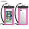 Floating Waterproof Phone Case,Universal Underwater TPU Cellphone Dry Bag Pouch for iPhone X/8 Plus/8/7/6, Samsung Note 8/S8+/S8-Magenta-JadeMoghul Inc.