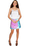 Floral Bliss Aria A-Line Skirt - Women-Floral Bliss-XS-Blue/Pink-JadeMoghul Inc.