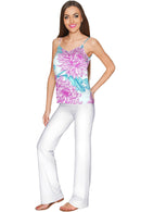 Floral Bliss Ella V-Neck Camisole - Women-Floral Bliss-XS-Blue/Pink-JadeMoghul Inc.