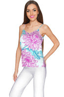 Floral Bliss Ella V-Neck Camisole - Women-Floral Bliss-XS-Blue/Pink-JadeMoghul Inc.