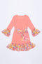 Floral Boho Dress - Girls-Girls Fancy Dresses-6M-Flamingo-JadeMoghul Inc.