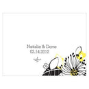 Floral Fusion Note Card Harvest Gold (Pack of 1)-Table Planning Accessories-Lemon Yellow-JadeMoghul Inc.