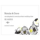 Floral Fusion Save The Date Card Harvest Gold (Pack of 1)-Weddingstar-Harvest Gold-JadeMoghul Inc.