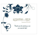 Floral Orchestra Rectangular Label Vintage Pink (Pack of 1)-Wedding Favor Stationery-Grass Green-JadeMoghul Inc.