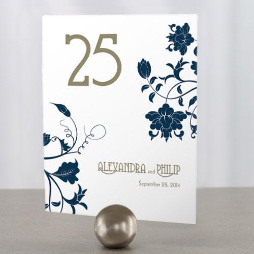 Floral Orchestra Table Number Numbers 61-72 Pastel Blue (Pack of 12)-Table Planning Accessories-Grass Green-1-12-JadeMoghul Inc.