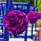 Floral Pomander Ball Made With Wood Curls - Medium Purple (Pack of 1)-Ceremony Decorations-JadeMoghul Inc.