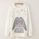 Floral Print Casual Sweater Top-gg35-XL-JadeMoghul Inc.
