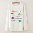 Floral Print Casual Sweater Top-gg44-XL-JadeMoghul Inc.