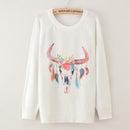 Floral Print Casual Sweater Top-gg49-XL-JadeMoghul Inc.