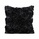 Floral print Pillow Sofa Waist Throw Cushion Nonwoven Home Decor Cushion Case Home Cushion-Black-43x43cm-China-JadeMoghul Inc.