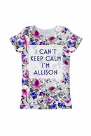 Floral Touch Customized NAME Zoe T-Shirt - Girls-Floral Touch-18M/2-Grey/Purple/Pink-JadeMoghul Inc.