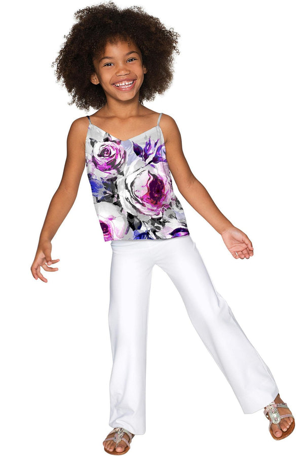Floral Touch Ella V-Neck Camisole - Girls-Floral Touch-18M/2-Grey/Purple/Pink-JadeMoghul Inc.