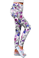 Floral Touch Lucy Printed Performance Leggings - Women-Floral Touch-XS-Grey/Purple/Pink-JadeMoghul Inc.