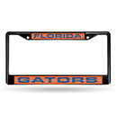 Subaru License Plate Frame Florida Black Laser Chrome Frame