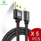 FLOVEME For Lightning To USB Cable For iPhone 8 6 7 5V/2.1A Fast Charge 0.3m 1m 2m USB Cable For iPhone Cabo Wholesale 5Pcs/Lot-China-Black-30cm-JadeMoghul Inc.